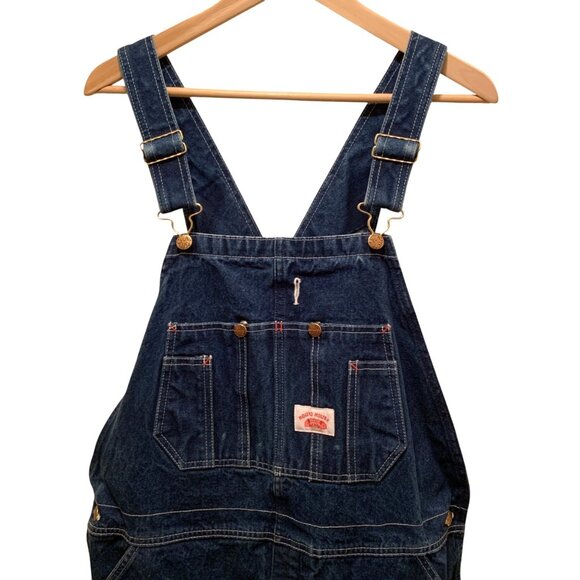 Round House Men's Denim Overalls 36x32 Multiple Pockets Durable Workwear - Picture 4 of 11